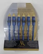 AR Acoustic Research 6' Ft Component RCA Video Cable AP091 (Gold Plated)