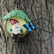 Gnome Garden Statue Dwarf Statue For Tree Hugger Art Resin Tree Decor Sculpture