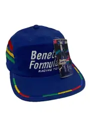 New Old Stock Benetton Formula One Team Hat, with Logo ,Blue BF7511