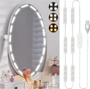Luces LED para tocador para espejo, tira de espejo estilo Hollywood,