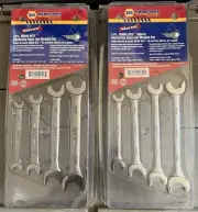 Napa Professional 1500 Series “Snake Bite” Open End Ratcheting Wrench Sets NOS