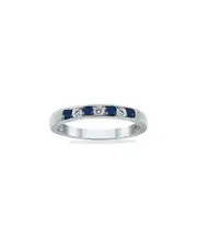 Gem Spark 14K 0.66 ct. tw. Diamond & Sapphire Ring