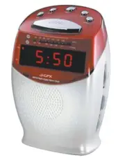 Vintage GPX D550 AM/FM Digital Alarm Clock Radio Red Brand-New