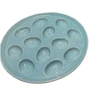 Fiesta Pastel Light Sky Blue Egg Tray Plate Platter NEW