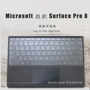 【Ezstick】Microsoft Surface Pro 8 奈米銀 抗菌TPU 鍵盤保護膜 鍵盤膜