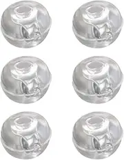 [KONTONTY] 3 Pairs Silicone Earring Backs Silver Ball Shape Stoppers for DIY Earrings Secure and Easy to Grasp Ear Caps Replacement Accessories