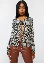 Wild Side Tie Front Top