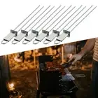 17 inch Long Stainless Steel Skewers Perfect for Grilling Meat and Vegetables