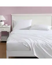 Laura Ashley Scallop Embroidered Percale Sheet Set
