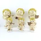 Figurines Angels Musicians Resin Finished by Hand Gift Idea Decorum Christmas