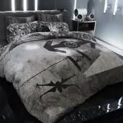 Pottery Barn Death Star Wars Disney Duvet Cover Bedding Space Chase King NEW