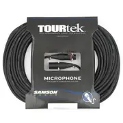 TourTek XLR Microphone Cable Male to Female Connector 30.5m (Black)