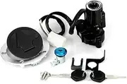 Motorcycle Ignition Switch Gas Fuel Cap Cover Seat Lock Set Fit for Kawasak Ninja ZX6R ZX636 2013-2018 / ZX10R ZX1000 2011-2019