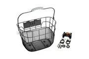 Quick Release Metal Wire Front Bike Basket (Black)
