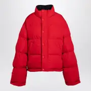 [Balenciaga] Reversible Red And Black Down Jacket In Technical Twill 1 Red