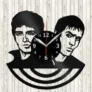 The Gallagher Brothers Vinyl Record Wall Clock Decor Handmade 2482