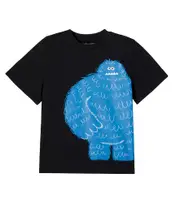 [Stella McCartney Kids] Stella McCartney Kids Printed cotton jersey T-shirt Y 3 black