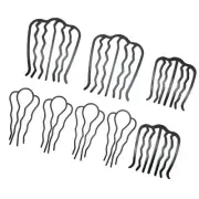 8Pcs Hair Fork Clip Metal Black Coating Vintage Elegant U Shaped Hair Side C MGR