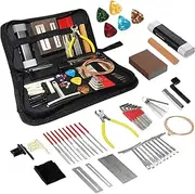 Guitar Setup Tool Kits - 72X Luthier Tools with Carry Bag | String Instrument Care with Strings Picks Bridge Pins, Accessories Set for Electric Guitar