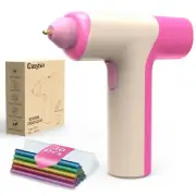 Cordless Hot Glue Gun, Auto Dispensing 15s Heating Fast Craft Glue Gun with 3...