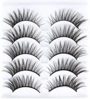 5 Pairs 3D Mink Natural Thick False Fake Eyelashes Eye Lashes Makeup Extension