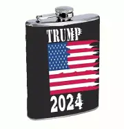 Trump USA 2024 8oz Stainless Steel Flask Drinking Whiskey