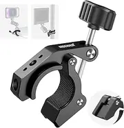 NEEWER Super Clamp with Cold Shoe and 1/4" 3/8" Threaded Holes, Max Load 4.4lb/2kg, Crab Shaped Camera Clamp Mount for Most Photography Accessories, Compatible with SmallRig Magic Arms, Black, ST84