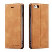 QLTYPRI for iPhone 6 Plus 6S Plus Case, Premium PU Leather Cover TPU Bumper w...