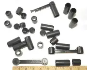 25pc 1980 Aurora AFX +Other HO Slot Car TRACK TRESTLE 2-LANE Support BEAM +POSTS