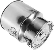Luxshiny Home Essential Stainless Steel Barrel Milk Rice Storage Vacuum Lid Tidy Kitchen