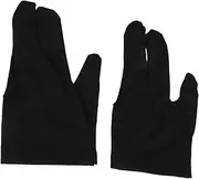 KITANDOVE 10pcs Three Finger Billiard Gloves for Men Women Ergonomic Snooker Hand Mittens for Improved Cue Control and Enhanced Playing Experience Pool Games