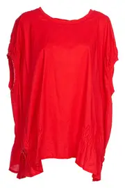 Shirred Voile Over Top--LAV-50305Y