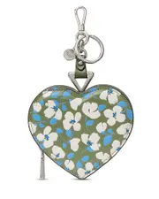 kate spade new york Liv Painterly Bouquet Embossed Leather Heart Coin Purse Key Fob
