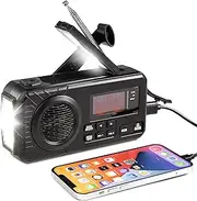 Radio Digital DAB/FM Battery 4000 mAh Radio di Emergenza Solare Con Funzione di Ricarica Mobile USB Radio da Campeggio Con Torcia a LED Lampada da Lettura Alarms SOS Manovella Portable