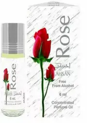 Ahsan Alchohol Free & Long Lasting Rose Concentrated Oil Perfume 6ml