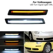 For 06-10 VW Beetle Switchback LED Turn Signal DRL Daytime Running Light Smoked