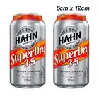 HAHN SuperDry 3.5 Beer Can Bar Fridge Laptop , Car Decal Sticker