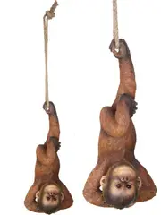 50cm Realistic Hanging Orangutan - Lifelike Plush Toy with Poseable Arms