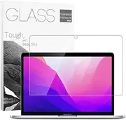 9H Hardness Tempered Glass Screen Protector for MacBook Pro 13 inch (M1/M2 2016-2022)/ MacBook Air 13 inch (M1 2018-2021), Bubble Free, Ultra Thin HD Transparency, Anti Scratch