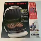 New GEORGE FOREMAN Lean Mean Fat Reducing Grilling Machine GR10AWHT NEW in BOX