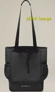 Beyond Yoga Convertible Black Bag Unisex Gym Bag Tote w/Drawstring