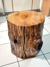 在飛比找Yahoo!奇摩拍賣優惠-台灣紅檜  漂亮原木凳 檜木椅 擺飾台座