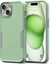 NTG【2023 New Designed for iPhone 15 Case, Heavy-Duty Tough Slim Shockproof [Military Grade Protection] Phone Case for iPhone 15 (6.1 Inch), Green