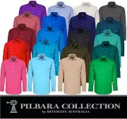 RITEMATE PILBARA CLOSED FRONT LONG SLEEVE MENS WORK / DRESS SHIRT RM200CF