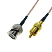RG316 BNC Male plug to RCA Male RF Connector Cable Coaxial Pigtail Jumper lot