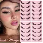 5Pairs False Eyelashes Long Thick Natural Fake Eye Lashes Set Mink Makeup Beau./