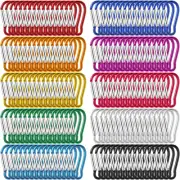 500 Pcs 2" Spring Snap Hooks Bulk Small Aluminum Alloy Clip Keychain Spring Snap