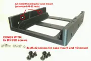 5.25'' Drive Bay to 2x 2.5'' SSD + 3.5" HDD Tray Adapter Slot Mounting Bracket!