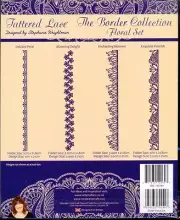 TATTERED LACE The Border Collection FLORAL SET Embossing Folders