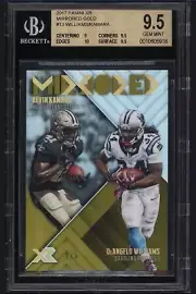 2017 Panini XR Mirrored Gold DeAngelo Williams Alvin Kamara RC 1/5 BGS 9.5 POP 1